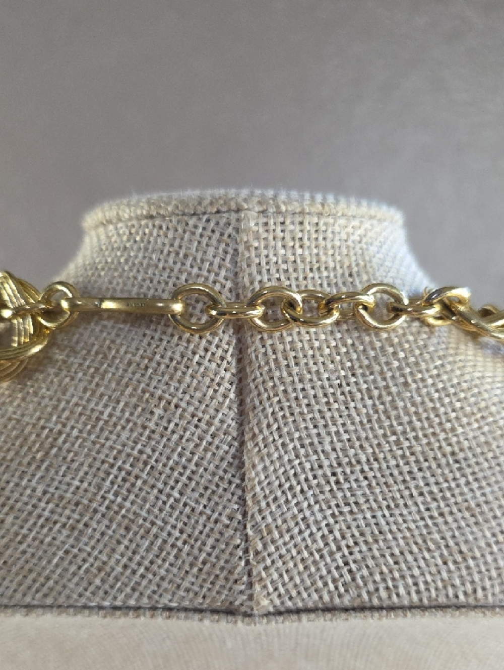 Vintage Chunky Double Curb Chainlink Necklace - Picture 4 of 4